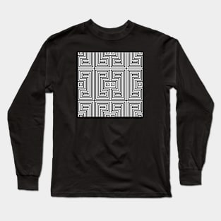 Geometric Opart Long Sleeve T-Shirt